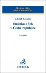 kniha Směnka a šek v České republice, C. H. Beck 2011