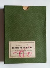 kniha Taktické tabulky pro všechny zbraně a služby, s.n. 1937