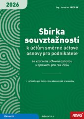 kniha Sbírka souvztažností k účtům směrné účtové osnovy pro podnikatele, Anag 2026