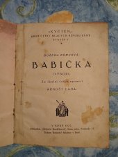 kniha Babička [výbor], Dědictví Havlíčkovo 1923