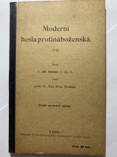 kniha Moderní hesla protináboženská, Cyrillo-Methodějské knihkupectví Gustav Francl 1911