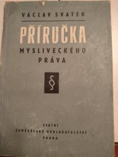 kniha Příručka mysliveckého práva, SZN 1956