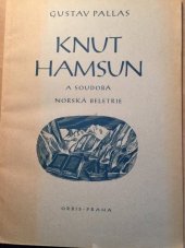 kniha Knut Hamsun a soudobá norská beletrie, Orbis 1944