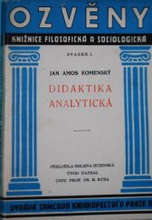 kniha Didaktika analytická, Samcovo knihkupectví 1946