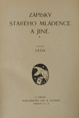 kniha Zápisky starého mládence a jiné, Jos. R. Vilímek 1914