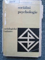 kniha Sociální psychologie, Svoboda 1970