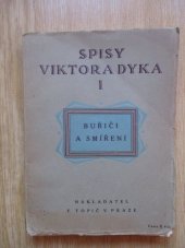 kniha Buřiči a smíření, F. Topič 1918