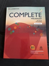 kniha Complete preliminary workbook with answers second edition B1, Cambridge at the University Press 2019