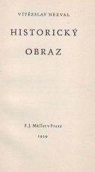 kniha Historický obraz [Báseň], F.J. Müller 1939