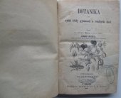kniha Botanika pro vyšší třídy gymnasií a reálných škol, I.L. Kober 1868