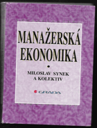 kniha Manažerská ekonomika, Grada 1996