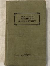 kniha Přehled matematiky, R. Promberger 1925