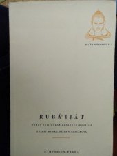 kniha Rubá'iját výbor ze starých perských mystiků, Symposion 1948