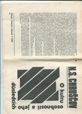 kniha O kultu osobnosti a jeho důsledcích, Týdeník aktualit 1990