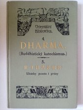kniha Dharma buddhistický katechismus, Orientální bibliotéka 1917