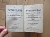 kniha Nový kapesní slovník česko-německý a německo-český, který na základě nového pravopisu c.k. ministerstvem osvěty zavedeného sest. Jan Štěpán. 1. díl německo-český, J. Lorenz 1912