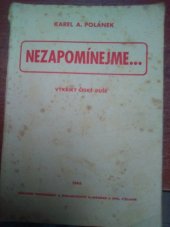 kniha Nezapomínejme ... výkřiky české duše, B. Bergman a spol. 1945