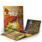 kniha 4 veselé hry Leporelo s kostkou a figurkami, Gao 2013