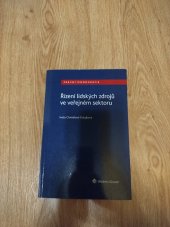 kniha Řízení lidských zdrojů ve veřejném sektoru , Wolters Kluwer 2022