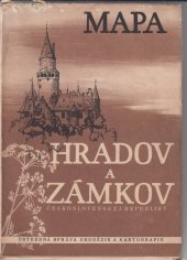 kniha Mapa hradov a zámkov Československej republiky, Ústredná správa geodézie a kartogr. 1957