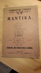 kniha Mantika hadačství, jeho okultní teorie a praktiky, Sfinx 1923