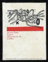 kniha Kapesní sbírka zákonů, vět a definic básně z let 1979-1981, Československý spisovatel 1987