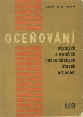 kniha Oceňování obytných a menších hospodářských staveb odhadem, SNTL 1965