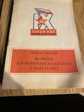 kniha Kupředu k vybudování socialismu v naší vlasti, Ústřední výbor KSČ 1939