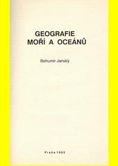 kniha Geografie moří a oceánů, Karolinum  1992