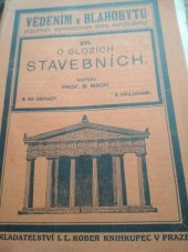 kniha O slozích stavebních, J.L. Kober 1925