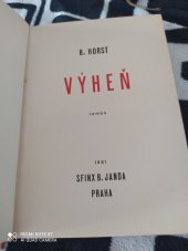 kniha Výheň román, Sfinx, Bohumil Janda 1931