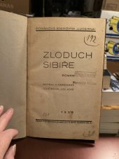 kniha Zloduch Sibiře Román, Lucerna 1930