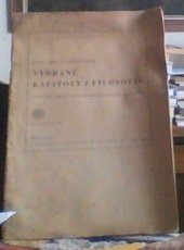 kniha Vybrané kapitoly z dějin filosofie, Komenium 1947