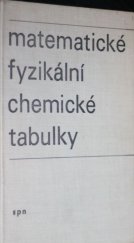 kniha Matematické, fyzikální a chemické tabulky pro střední školy, SPN 1982