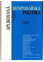 kniha Aplikovaná hospodářská politika, Institut vzdělávání Sokrates 2001