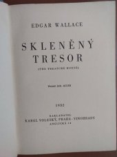 kniha Skleněný tresor = (The treasure house), Karel Voleský 1932