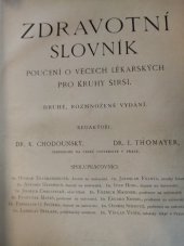 kniha Zdravotní slovník poučení o věcech lékařských pro kruhy širší, J. Otto 1901