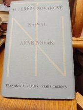 kniha O Teréze Novákové, F. Lukavský 1930