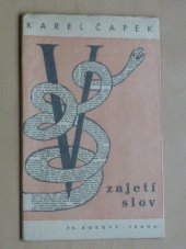 kniha V zajetí slov, Fr. Borový 1933