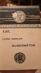 kniha Gubernátor, J. Otto 1912