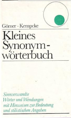 kniha Kleines Synonymwörterbuch, VEB Bibliographisches Institut Leipzig 1987