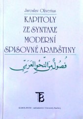 kniha Kapitoly ze syntaxe moderní spisovné arabštiny, Karolinum  1998
