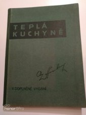 kniha Teplá kuchyně, Vilém Vrabec 1939