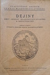 kniha Dějiny obcí okresu mladoboleslavského a benáteckého, Učitelstvo okresu mladoboleslavského 1926