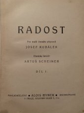 kniha Radost. Díl 1, Alois Hynek 1932