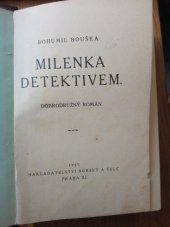 kniha Milenka detektivem Dobrodružný román, Borský a Šulc 1927