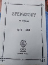 kniha Efemeridy pro astrology 1971-1980, Vodnář 1994