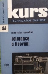 kniha Tolerance a lícování Určeno [též] studentům, SNTL 1969
