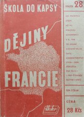 kniha Dějiny Francie od doby předhistorické až do r. 1947, Josef Hokr 1947