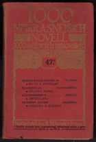 kniha 1000 nejkrásnějších novell 1000 světových spisovatelů. Sv. 47, Jos. R. Vilímek 